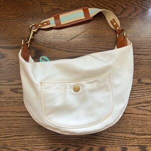 Cream Coach Bag